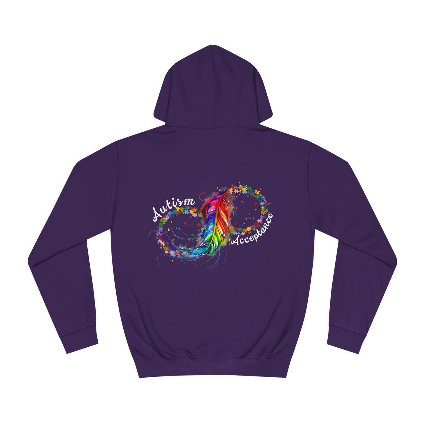 Unisex autism acceptance College Hoodie