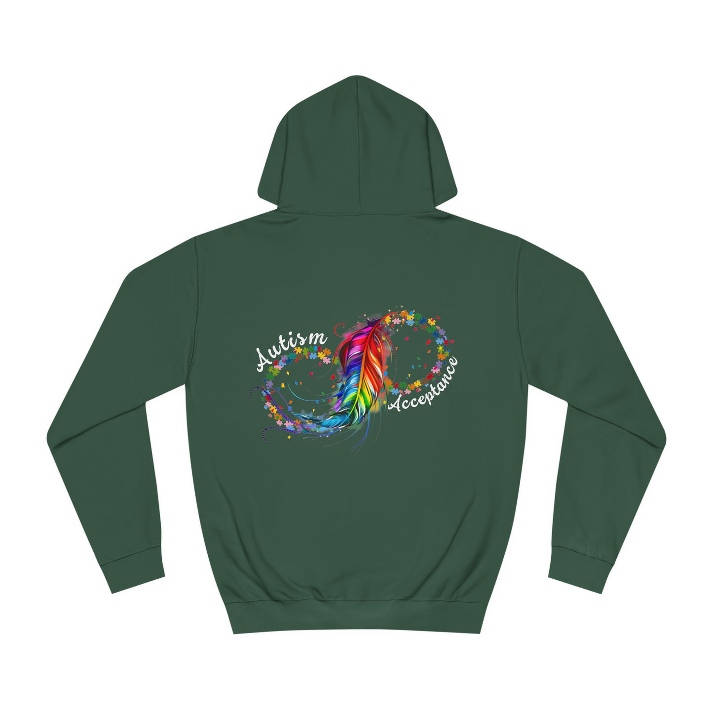 Unisex autism acceptance College Hoodie